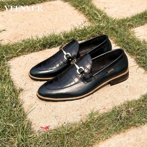 Bottle Green Steel Buckle loafer